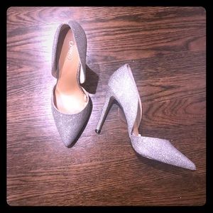 Express glitter “bronze” pumps